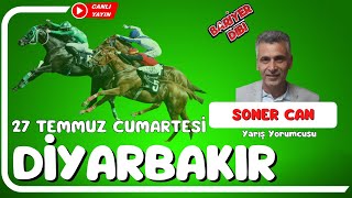 DİYARBAKIR  Canlı Yayın  Bariyer Dibi  27 Temmuz 2024 Cumartesi atyarisi [upl. by Amsirp232]