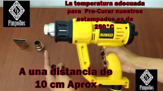 COMO UTILIZAR LA PISTOLA DE CALOR CORRECTAMENTE EN TUS IMPRERSIONES [upl. by Kcira]