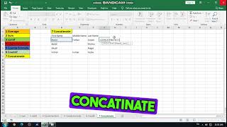 Concatenate Formula in Excel [upl. by Drahsir]