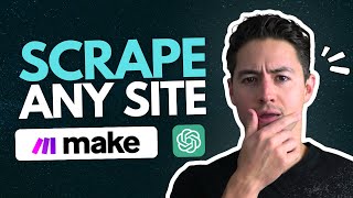 How to Scrape Any Website in Makecom [upl. by Eelirak650]