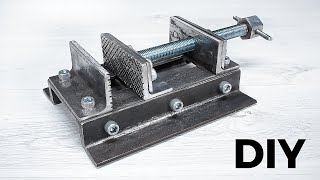 How to Make a Drill Press Vise  DIY Metalworking Project [upl. by Tirma]