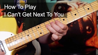 I Cant Get Next To You The Temptations Guitar Lesson [upl. by Repsihw]