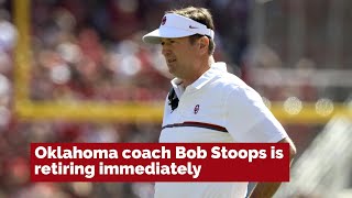 Oklahoma coach Bob Stoops retiring immediately [upl. by Stannwood]