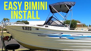 Easy Boat Bimini Install OceanSouth Bimini [upl. by Schlessel727]