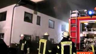 Dachstuhlbrand in Allendorf durch Schweißarbeiten ausgelöst [upl. by Demodena225]