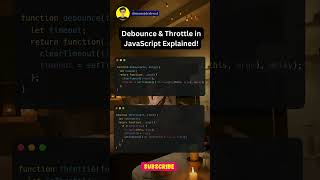 ⚡️ Debounce amp Throttle in JavaScript Explained 🧠shorts viral javascript frontend DevTips [upl. by Christiansen]