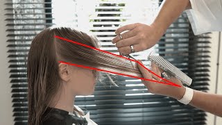 HOW TO CUT A SHAG HAIRCUT long shag haircut with bangs  haircut tutorial [upl. by Kelwunn]