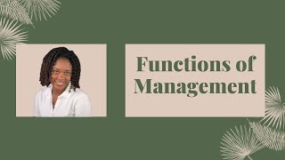 CSEC Principles of Business IOE 1  Functions of Management [upl. by Pam362]