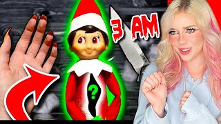 DO NOT CUT OPEN HAUNTED ELF ON THE SHELF DOLL AT 3AMbad idea [upl. by Aikit527]