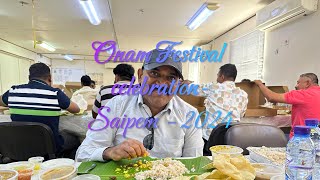 Onam festival celebration saipem project Marjan [upl. by Aicilef]