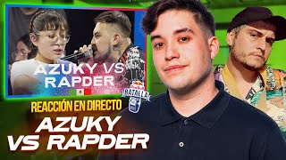 ¡El mejor minuto de AZUKY AZUKY VS RAPDER  KAPO 013 Y KHAN REACCIONAN A RB BATALLA MÉXICO 2023 [upl. by Nellaf]