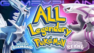 All Legendary Pokémon Locations in Brilliant Diamond amp Shining Pearl Guide amp Walkthrough [upl. by Sherie]