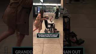 Granddaughter Tips Nan Out Of Wheelchair 😂 [upl. by Innavoj]