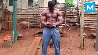 No Excuses  Hard Work in Real African Gym  Muscle Madness [upl. by Idnem]