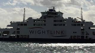 Wightlink Victoria of Wight ferry and St Clare ferry in Portsmouth [upl. by Paymar]