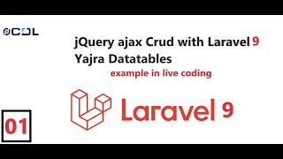 01 jQuery ajax Crud with Laravel Yajra Datatable l Intro with Series  Ajax tutorial in Laravel [upl. by Lav146]