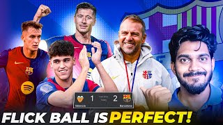 Barcelona vs Valencia 21 Review  Hansi flick Ball is Perfect [upl. by Krongold594]