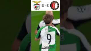 Benfica 13 Feyenoord  Champions League 2425 Match Highlights [upl. by Ehrsam590]