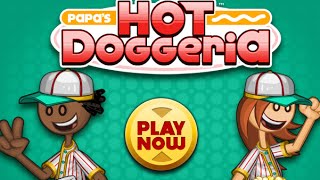 Papas Hot Doggeria Full Gameplay Walkthrough All Levels [upl. by Nairim]