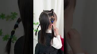 Sweet and cute cat ears hairstyle childrens editing cat ears hairstyle simple and beautiful hairstyl [upl. by Corbie937]