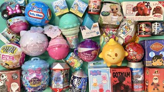 33 Surprise Eggs  Mystery Toys Surprise  blind boxes Unboxing ASMR No Talking [upl. by Shanks]