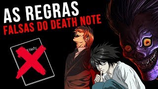 AS REGRAS FALSAS DE DEATH NOTE [upl. by Goodill179]