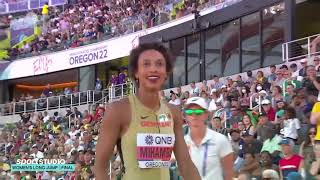 Malaika Mihambo  LeichtathletikWM 2022 Weitsprung Finale [upl. by Lassiter]