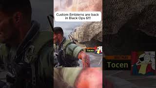 Custom Emblems Return in Black Ops 6 🎮🔥 BlackOps6 CustomEmblems BO6Emblems Shorts [upl. by Fortunato]