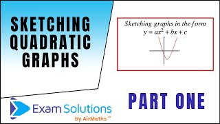 Sketching Quadratic Graphs  ExamSolutions [upl. by Susanne]