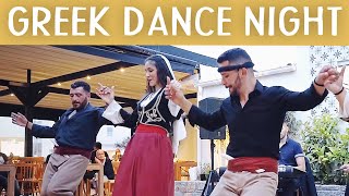 Traditional GREEK NIGHT Cretan Dance and Live MUSIC  Daily CRETE Greece [upl. by Nirre]