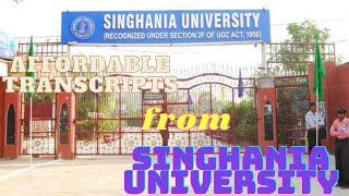 Transcript from Singhania University Process of getting your Transcripts from Singhania University [upl. by Ardell]