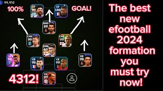 How to get new Efootball 2024 formation 4334141 4312 efootballformations trendingvideo fyp [upl. by Mufi]