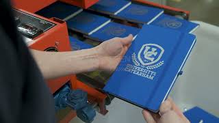 Screen Printing Promotional Books  Funkyconceptscom [upl. by Broek]