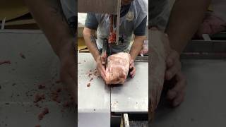 Aus Frz Beef Knuckle Meat Cutting Skills Exporterman Machineshorts [upl. by Emmalee630]