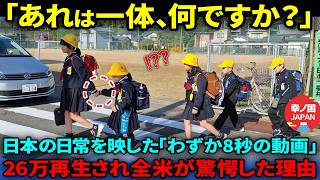 【海外の反応】「あれは一体、何の意味があるのですか？」日本の日常を撮影したわずか8秒の動画が米国で26万再生の大反響の理由 [upl. by Etram]