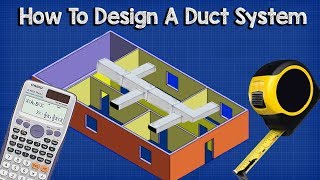 Ductwork sizing calculation and design for efficiency  HVAC Basics  full worked example [upl. by Anifled]