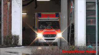 RTW 22B BF Berliner Tor F22 Feuerwehr Hamburg Wachausfahrt [upl. by Cormac]