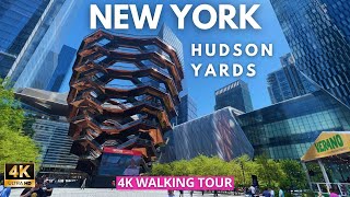 New York Walking Tour 4K 🇺🇸🗽  Hudson Yards [upl. by Alimaj]