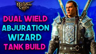 Baldurs Gate 3  Dual Wield Abjuration Wizard Tank Build  FrostLightning Themed Wizard Guide [upl. by Anitnoc]