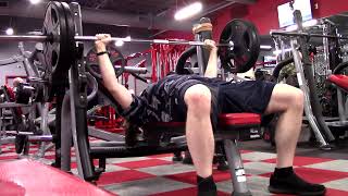 225lbs three reps Bench Press easy  Brey Fitness [upl. by Phebe]