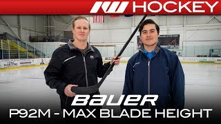 Bauer P92M Max Blade Height Curve Insight [upl. by Slavin]