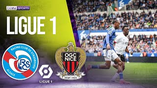 Strasbourg vs Nice  LIGUE 1 HIGHLIGHTS  042824  beIN SPORTS USA [upl. by Kaitlin]