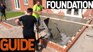 Bricklaying  How To Do Foundations For House Extension [upl. by Fugate402]