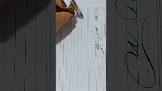 Beautiful Calligraphy Writing  Lowercase n  trending youtubeshorts youtube music shorts reel [upl. by Neelrak656]