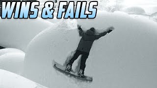 JUST SEND IT  Funny Snowboarding Tricks Wins amp Fails [upl. by Ttegirb]