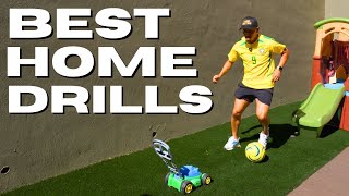 Soccer Drills You Can Do At Home  TIPS FROM A PRO [upl. by Nedla]