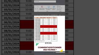 Excel Les Heures  Personnaliser Le Format pour Les Additionner [upl. by Bealle]