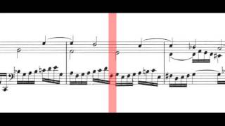 BWV 913  Toccata in D Minor Scrolling [upl. by Abil]