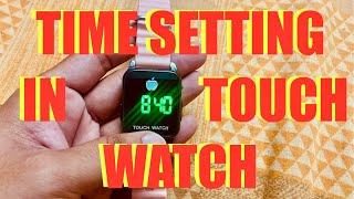 How to change time in touch watch touchwatch changetime settime digitalwatch [upl. by Nonnel]