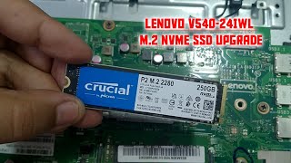 Lenovo v54024iwl M2 NVMe SSD Upgrade [upl. by Nomra]